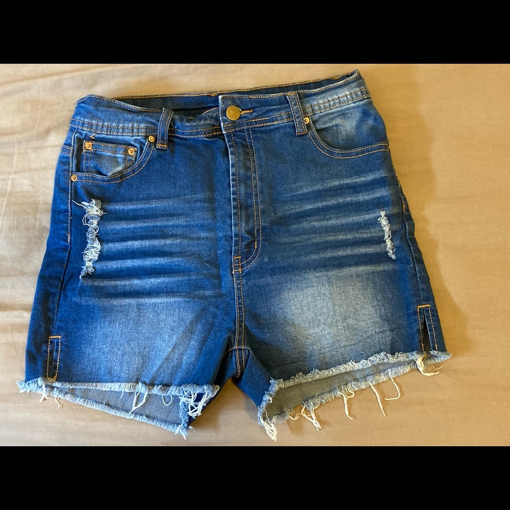 Ripped Jean Shorts